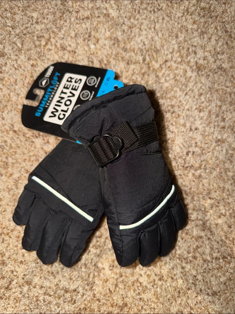 Tough Outdoors Kids Snow Gloves - Ski & Snowboarding Waterproof Insulated
